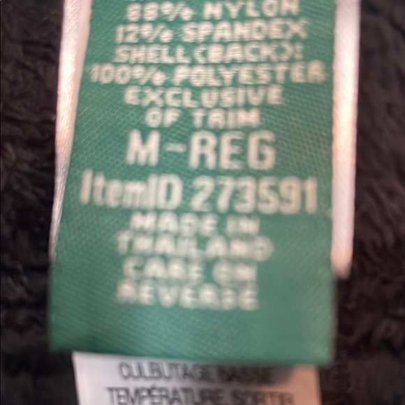 L.L. Bean Kids Black with purple accents Ski Pants - Picture 3 of 9